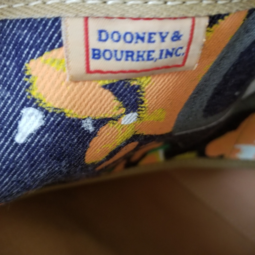 Dooney & Bourke Denim Grafitti Splatter Shoulder Bag - Picture 12 of 16